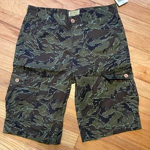 NEW Lucky Brand boys cargo camo shorts size 14 NWT